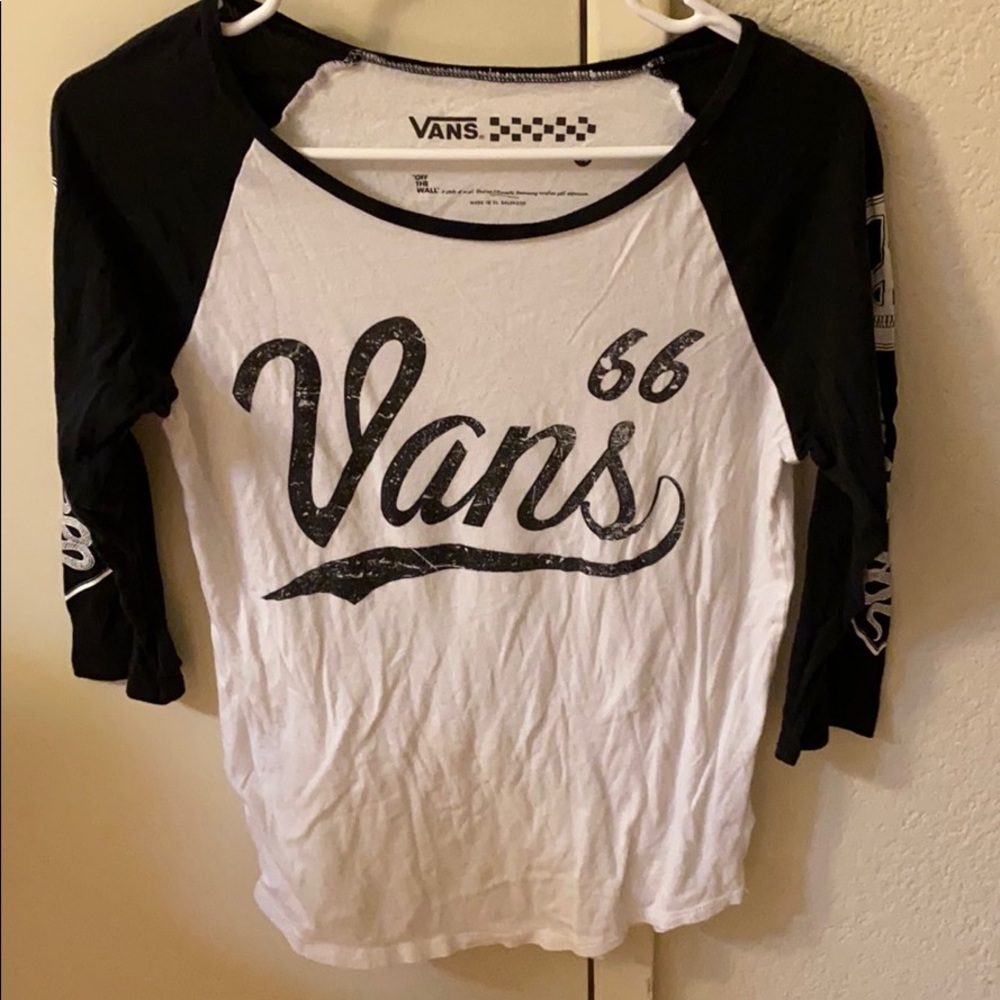 Vans baseball tee 3/4 length